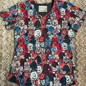 Skechers Scrub Top- Dogs